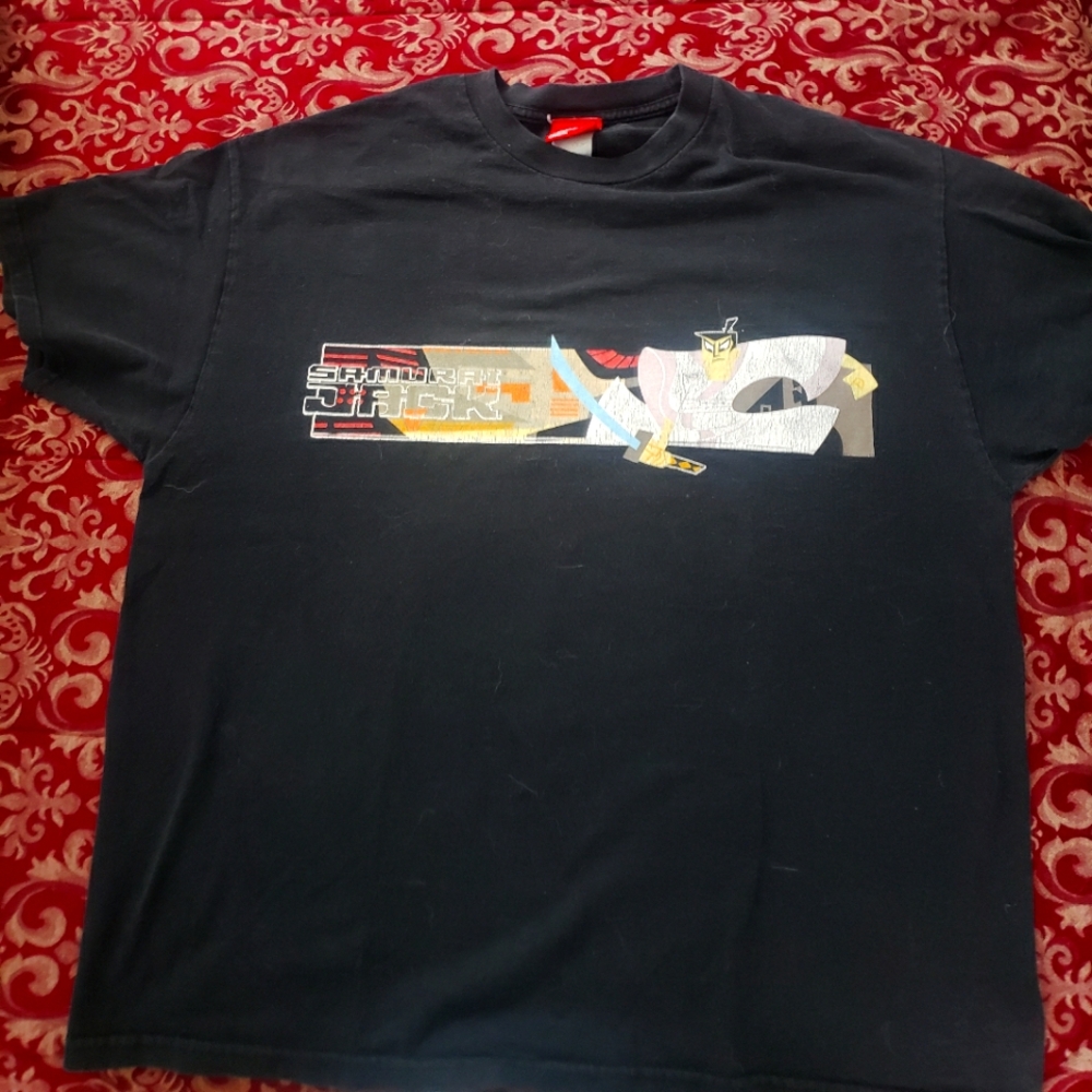 Black and White Short Sleeve Tee with Graphic Design